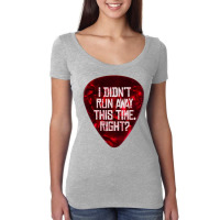 I Didn’t Run Away This Time Right   Em 1 Women's Triblend Scoop T-shirt | Artistshot