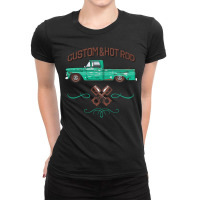 Hot Rod Patina Neptune Green Ladies Fitted T-shirt | Artistshot