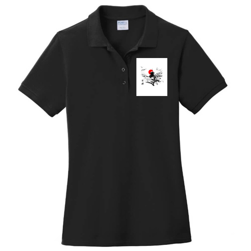 Kyoto Japan Old Capital Graphic Ladies Polo Shirt by djogobeydae | Artistshot