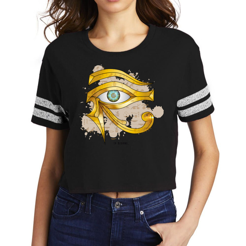 Eyes Of Anubis Scorecard Crop Tee by JeremyHurley | Artistshot