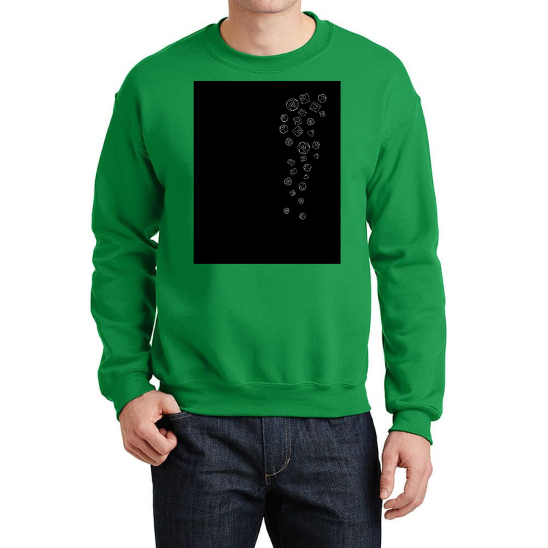 Cascading Dice Graphic Crewneck Sweatshirt | Artistshot