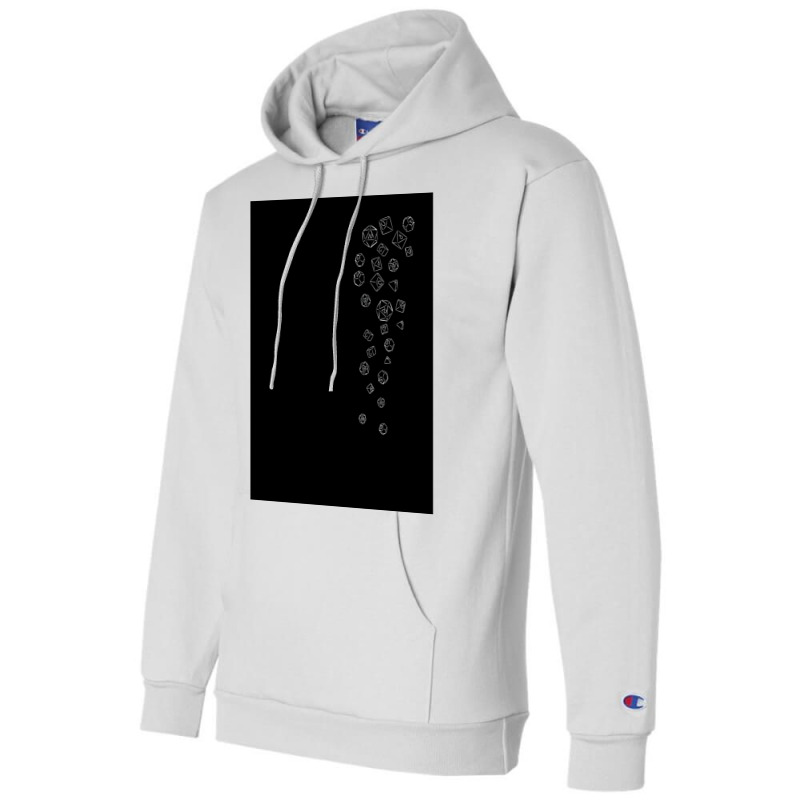 Cascading Dice Graphic Champion Hoodie | Artistshot