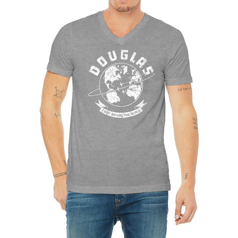 Douglas Aircraft Hippie V-neck Tee | Artistshot