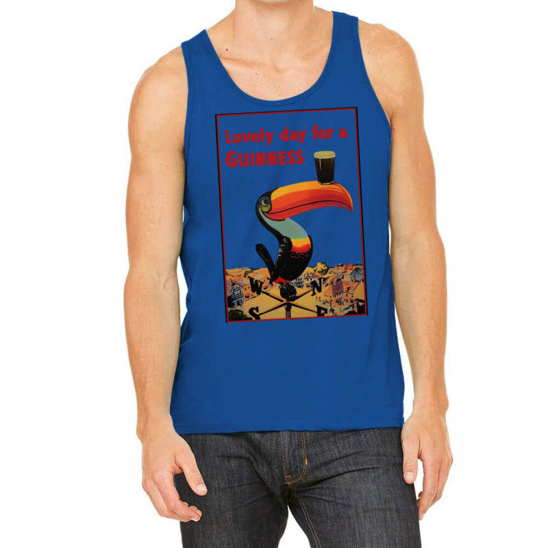 Lovely Day For A Guinness Letter Tank Top | Artistshot