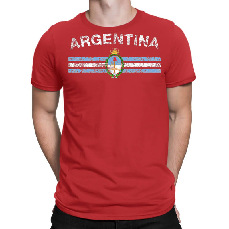 Argentine Flag   Argentine Emblem & Argentina Flag T-Shirt by embarigosineg | Artistshot