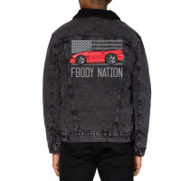 F Body Nation Red Unisex Sherpa-lined Denim Jacket | Artistshot