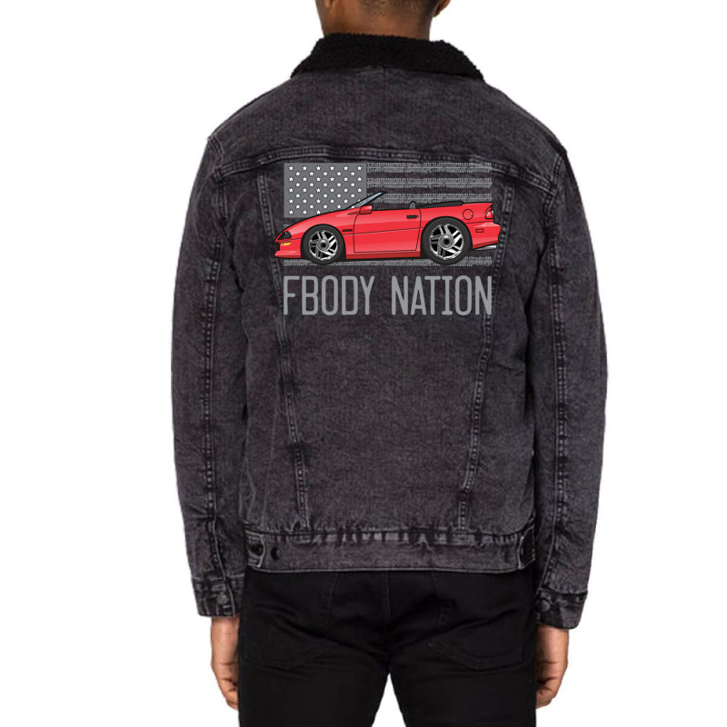 F Body Nation Red Unisex Sherpa-lined Denim Jacket | Artistshot