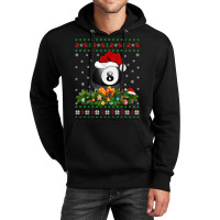 Billiards Sports Lover Xmas Santa Ugly Billiards Christmas T Shirt Unisex Hoodie | Artistshot