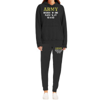 Army Because No One Played Navy As A Kid Funny Saying T Shirt Hoodie & Jogger Set | Artistshot