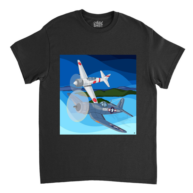 F4u Corsair Vs Zero Classic T-shirt | Artistshot