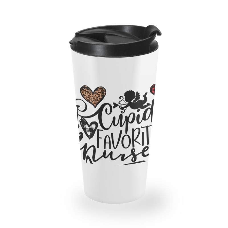 Cupid S Favorite Nurse Gift Valentine S Day 2022 Nurse Life Travel Mug | Artistshot