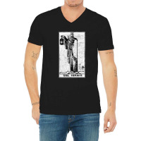 The Hermit Tarot Card - Major Arcana - Fortune Telling - Occult V-neck Tee | Artistshot