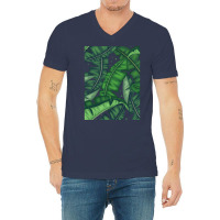 Banana Leaf Baby Stars V-neck Tee | Artistshot