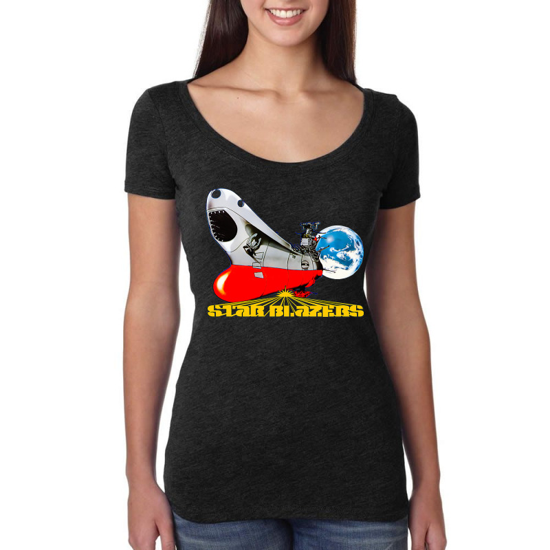 Star Blazers Star Blazers  By The Pop Fan Shop Women's Triblend Scoop T-shirt by endlermoroip | Artistshot