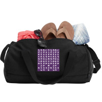 Japanese Hiragana Purple Duffel Bag | Artistshot