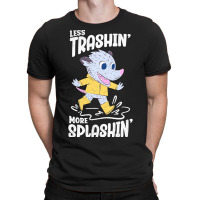 Trending Rainy Day - Less Trashin More Splashin Possum T-shirt | Artistshot