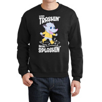 Trending Rainy Day - Less Trashin More Splashin Possum Crewneck Sweatshirt | Artistshot