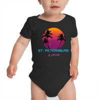 Limited Edition St Petersburg Florida Retro 80s Baby Bodysuit | Artistshot