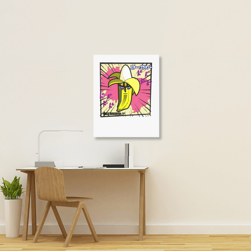 Star Platano Girl 80s Portrait Canvas Print | Artistshot