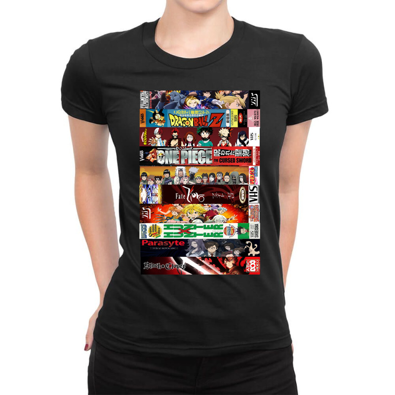 Limited Edition Stack On Anime Ladies Fitted T-Shirt by webberkyla | Artistshot