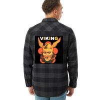 Viking Warrior With Winged Helmet And Mustache 1 Flannel Shirt | Artistshot