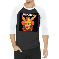 Viking Warrior With Winged Helmet And Mustache 1 3/4 Sleeve Shirt | Artistshot