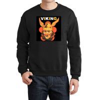 Viking Warrior With Winged Helmet And Mustache 1 Crewneck Sweatshirt | Artistshot