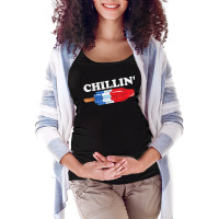 Limited Edition Summer Popsicle Chillin Bomb Retro 80s Pop Maternity Scoop Neck T-shirt | Artistshot