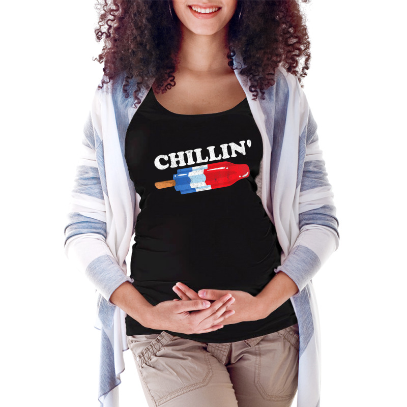 Limited Edition Summer Popsicle Chillin Bomb Retro 80s Pop Maternity Scoop Neck T-shirt | Artistshot