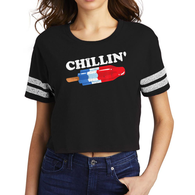 Limited Edition Summer Popsicle Chillin Bomb Retro 80s Pop Scorecard Crop Tee | Artistshot