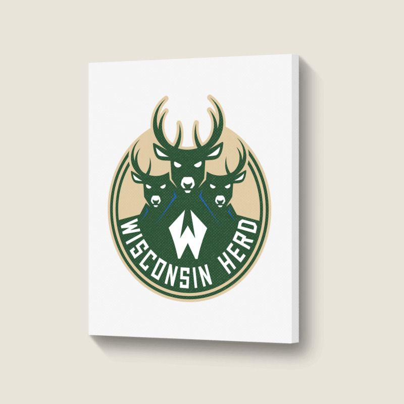 Wisconsin Herd-lovers Portrait Canvas Print | Artistshot