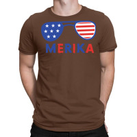 Merika 4th Of July Patriotic American Flag Nature Tumblr T-shirt | Artistshot