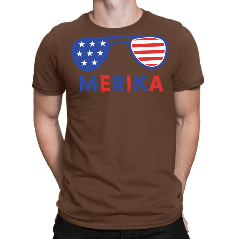 Merika 4th Of July Patriotic American Flag Nature Tumblr T-Shirt by hafeesoesoeq | Artistshot