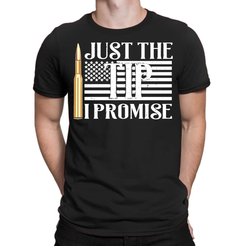 Printed Kicks Just The Tip I Promise Usa Flag 5 56 Bullet Sweatshirt T-shirt | Artistshot