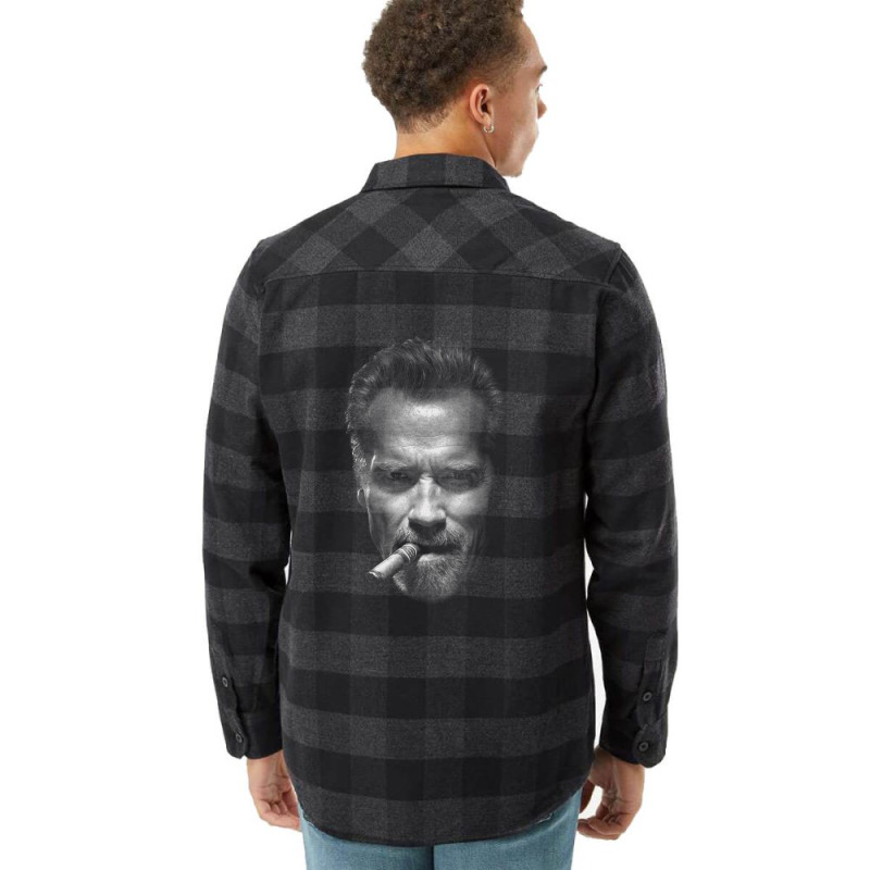 Arnold Cigar Schwarzenegger Man Classic Flannel Shirt by MabellaPennachio | Artistshot