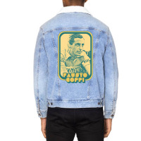 Fausto Coppi Retro Cycling Fan Art Design Unisex Sherpa-lined Denim Jacket | Artistshot