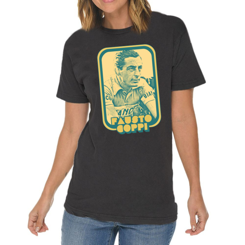 Fausto Coppi Retro Cycling Fan Art Design Vintage T-shirt | Artistshot