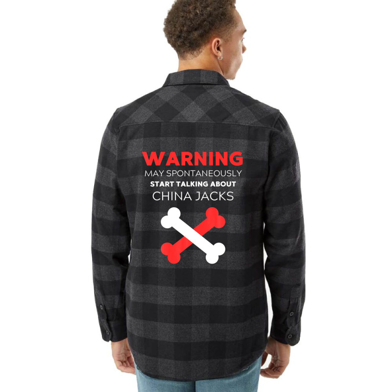 Warning May Spontaneously Start Talking About China Jacks Flannel Shirt | Artistshot