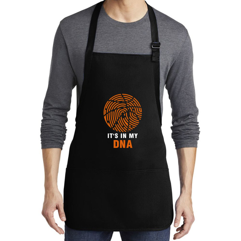 Basketball Is In My Dna Fingerprint For Basketball Fans Funny Idea  Gr Medium-Length Apron by AgustinLimonAlvarado | Artistshot