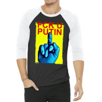 Fck U Putin War Criminal 3/4 Sleeve Shirt | Artistshot