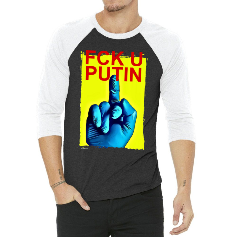 Fck U Putin War Criminal 3/4 Sleeve Shirt | Artistshot