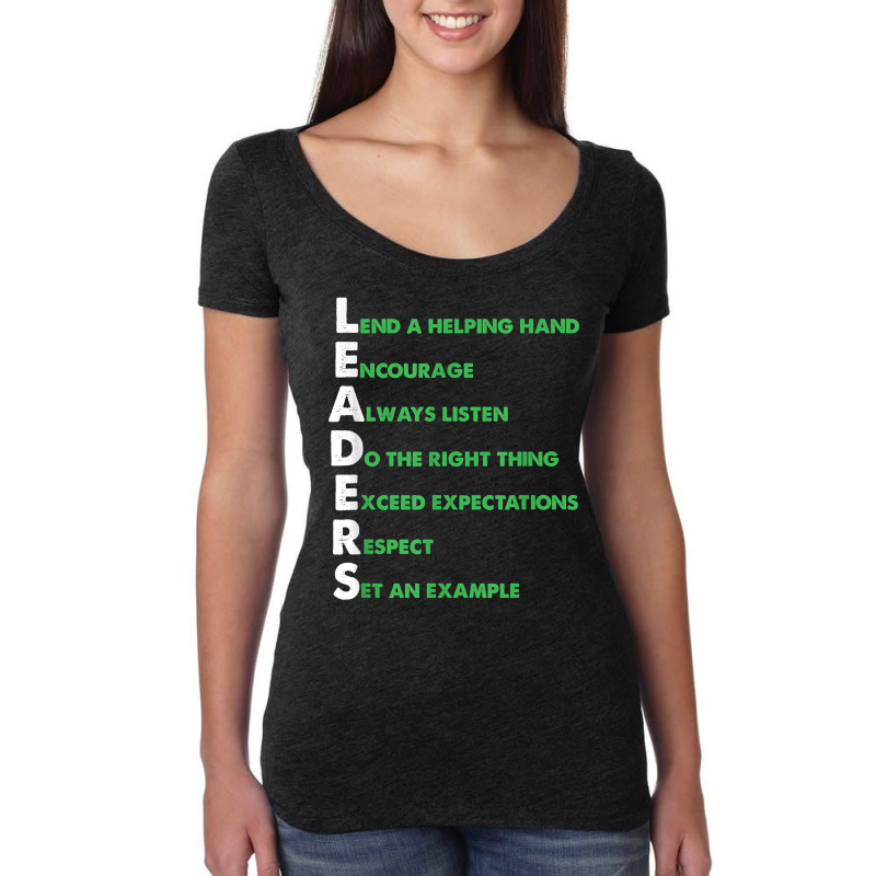 Boss Team Lead Manager Leadership Group Leaders Meaning T Shirt Women's Triblend Scoop T-shirt by linbere | Artistshot