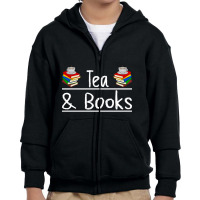 Limited Edition Tea & Books Reading Youth Zipper Hoodie | Artistshot