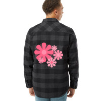 Hot Trend Flower Locus Retro 60s 70s Floral In Candy Pink Flannel Shirt | Artistshot