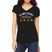 Climb Every Mountain Space Splash Everest T Shirt Women's V-neck T-shirt | Artistshot