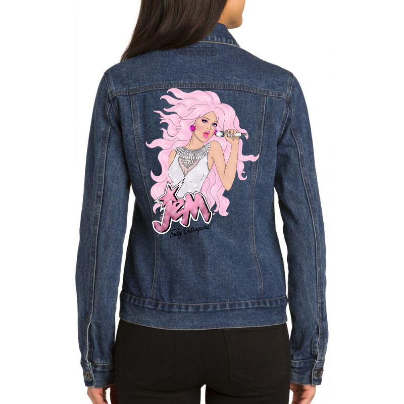 Limited Edition Diamond Jem By Braeprint Ladies Denim Jacket by laurynvanhoose | Artistshot