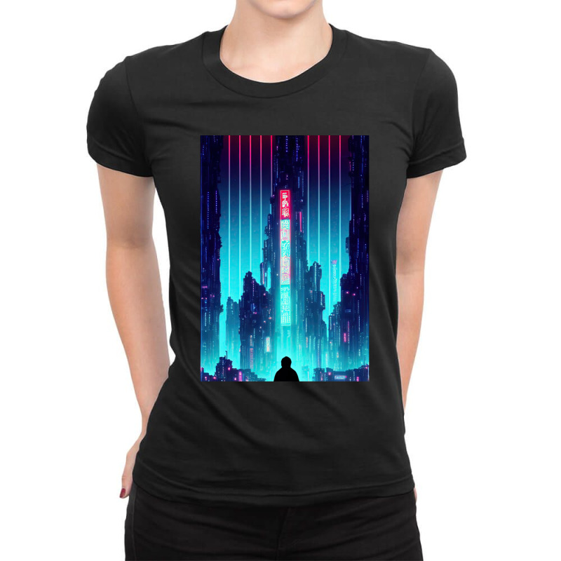 Parallel Ladies Fitted T-Shirt by KelliBrimner | Artistshot