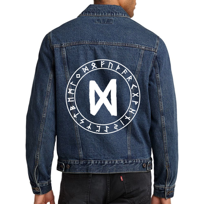 Limited Edition Dagaz Rune Viking Rune Norse Pagan Wicca Witchcraft Men Denim Jacket by Sizemore Adame | Artistshot