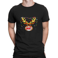 Reindeer In Mask Vaccination Merry 1 T-shirt | Artistshot