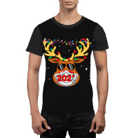 Reindeer In Mask Vaccination Merry 1 Graphic T-shirt | Artistshot